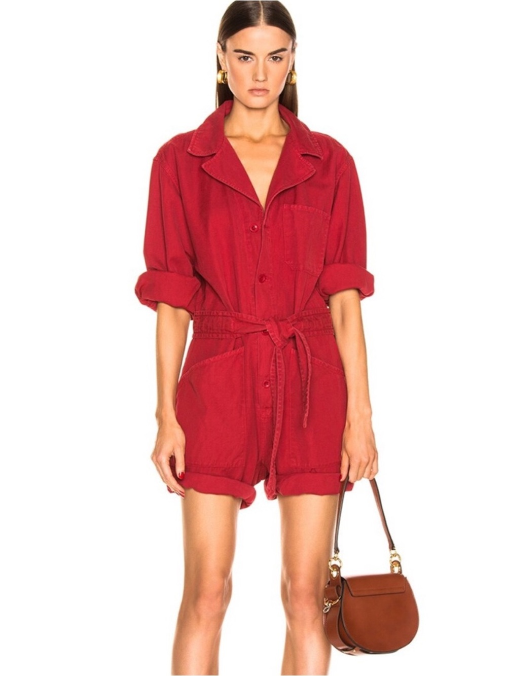 Nili Lotan Ariana Jumpsuit in Sunkissed
Red Size Small - Picture 3 of 16